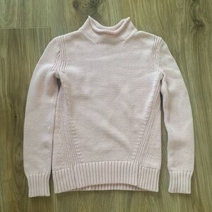 J. Crew Always XXS Vintage Roll Neck Cotton Sweater Blush Pink Cotton Blend